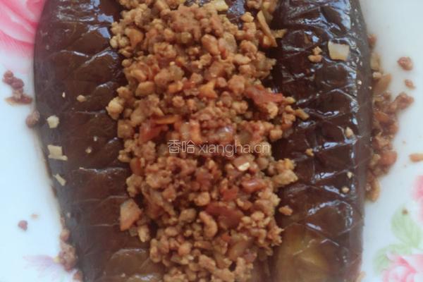 清蒸肉未茄子的做法图解5