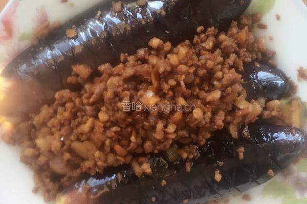 清蒸肉未茄子的做法图解3