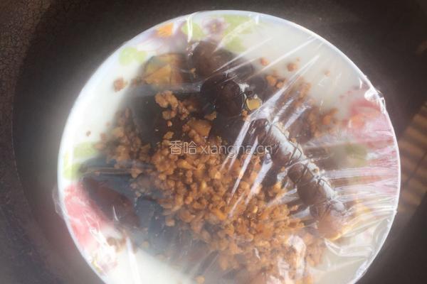 清蒸肉未茄子的做法图解4