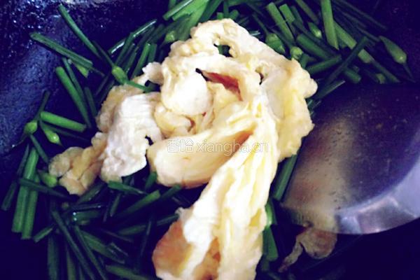 韭苔炒鸡蛋的做法图解7