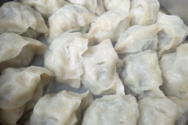 蒜苔猪肉馅蒸饺