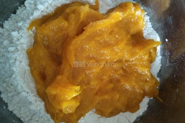 南瓜玫瑰花馒头的做法图解5