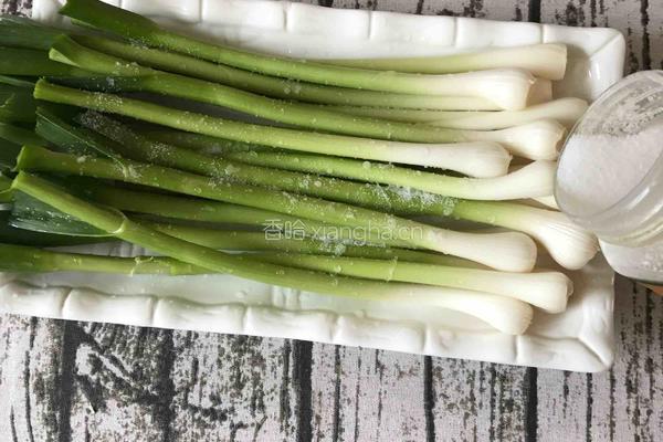 青蒜泡菜的做法图解2