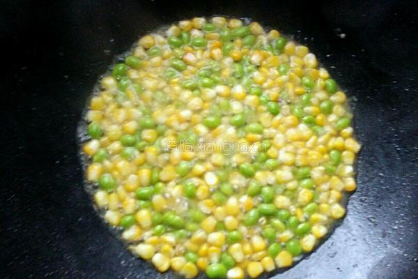 清新小炒（玉米毛豆炒肉沫）的做法图解7