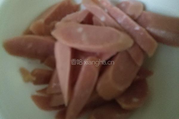 姜豆角炒火腿肠的做法图解2