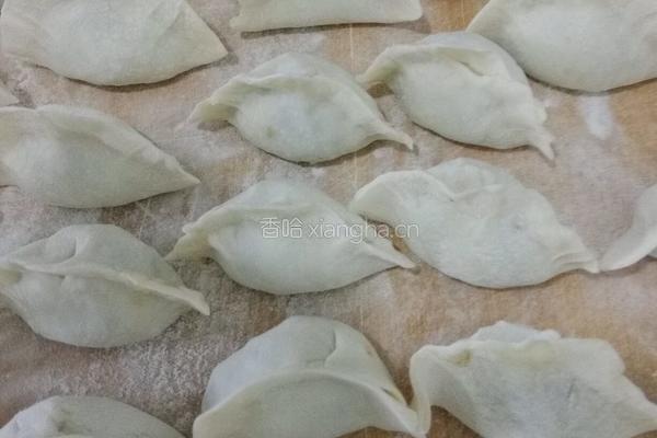 韭菜苔虾仁水饺的做法图解11