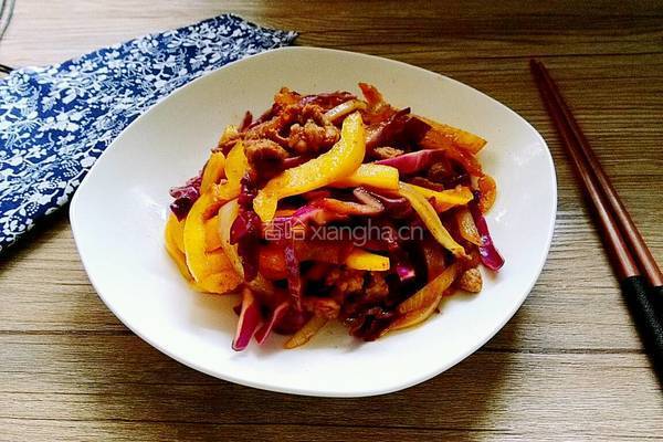 辣炒五彩肉丝