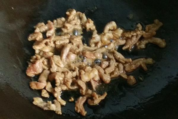辣炒五彩肉丝的做法图解3