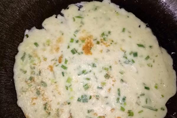 牛奶香葱鸡蛋饼的做法图解4