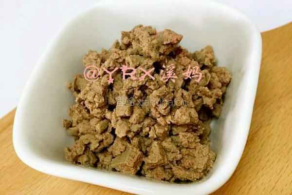 猪肝豆腐饼的做法图解3