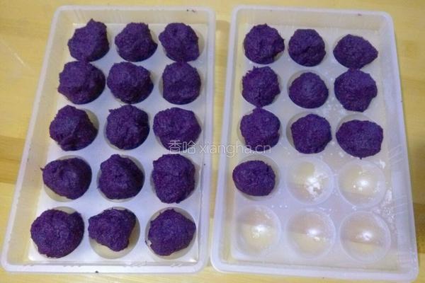 紫薯夹心方糕的做法图解6