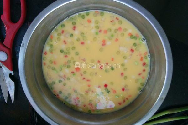 杂蔬鸡蛋羹的做法图解3