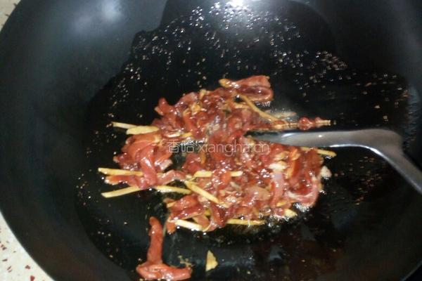 小白菜肉丝面的做法图解5
