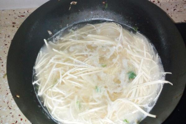 小白菜肉丝面的做法图解8