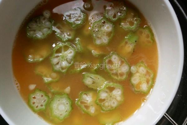 秋葵鸡蛋羹的做法图解5