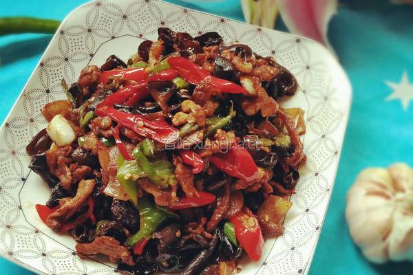 木耳炒肉的做法图解11