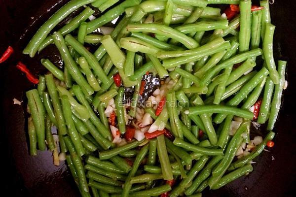 家常炒豆角的做法图解5