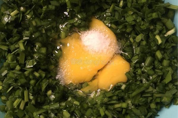 韭菜煎蛋的做法图解2