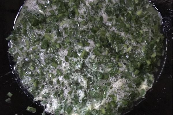 韭菜煎蛋的做法图解4