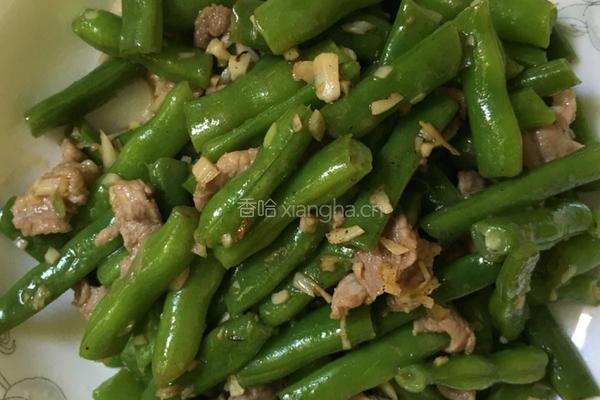四季豆炒肉的做法图解5