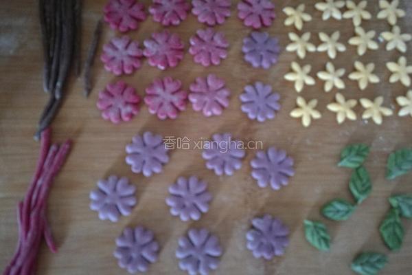 红豆馅小寿桃（花馍）的做法图解4