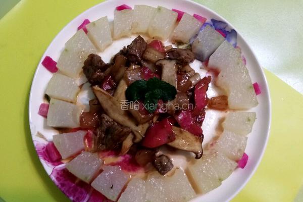 瓜果牛肉粒的做法图解8