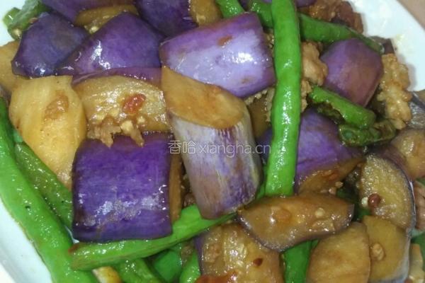 茄子烧豆角的做法图解8