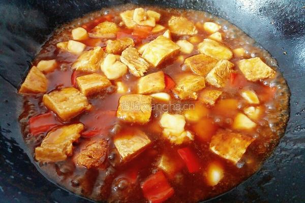 红烧豆腐鸡丁的做法图解9