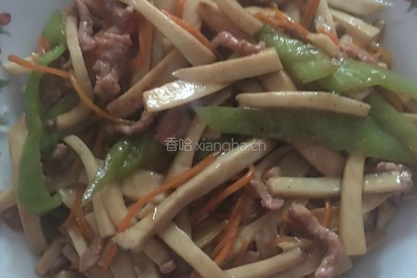 杏鲍菇炒肉丝