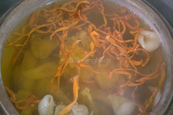 花胶虫草花炖白鸽的做法图解3
