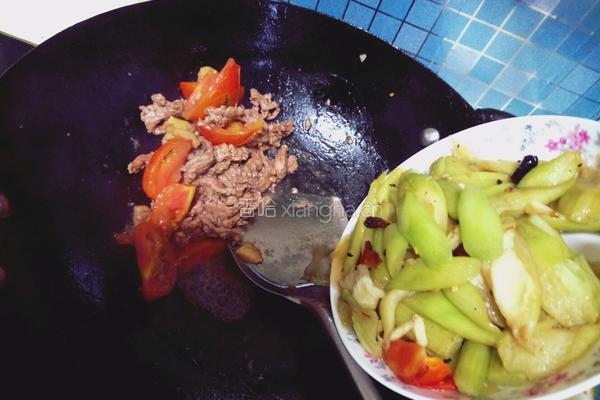 芋苗炒牛肉的做法图解14