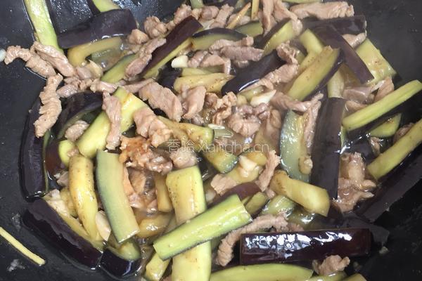 茄子肉丝的做法图解7