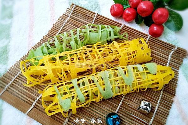 双色鸟巢鸡蛋饼的做法图解1
