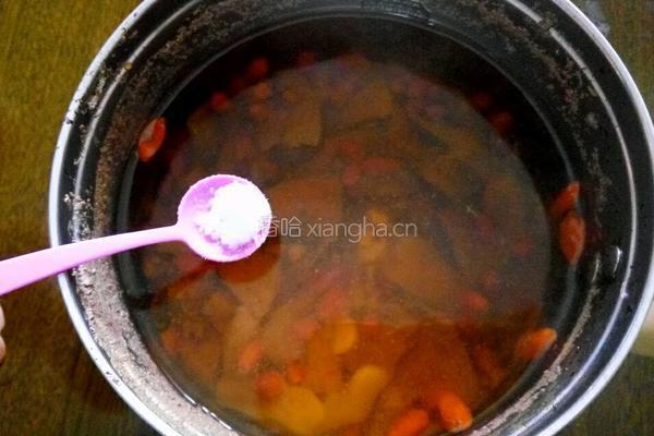 枸杞猪肝汤的做法图解5
