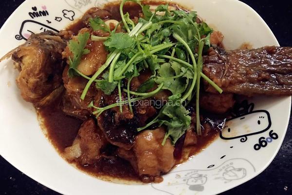 家常红烧鲫鱼块的做法图解7