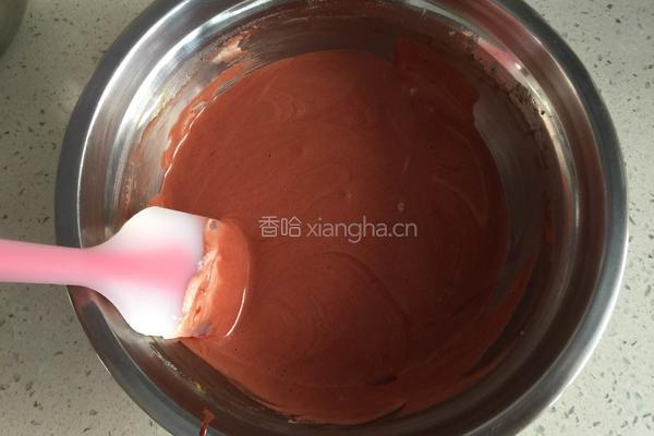 红丝绒蛋糕（六寸）的做法图解9