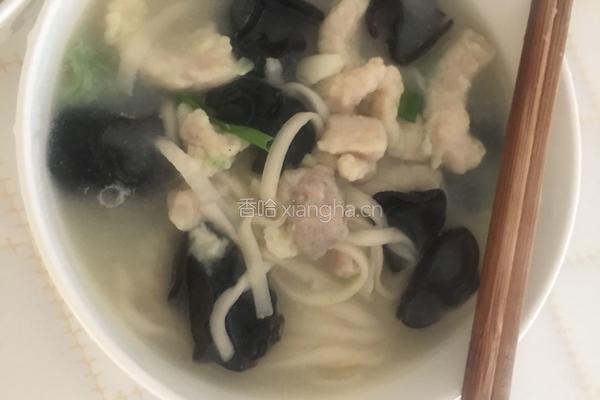 滑肉面条的做法图解7
