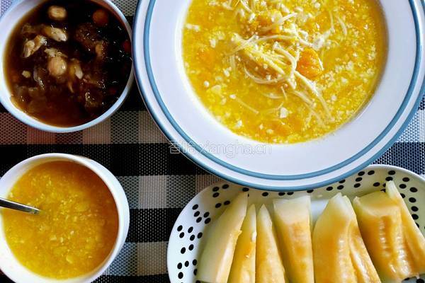 虾仁豆腐南瓜炖的做法图解5