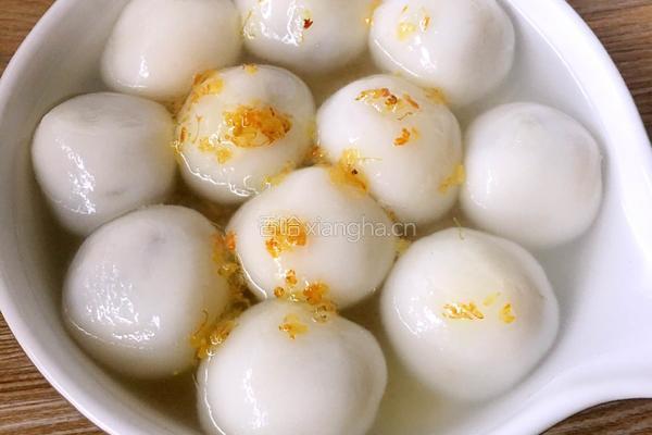蜜豆桂花汤圆的做法图解9