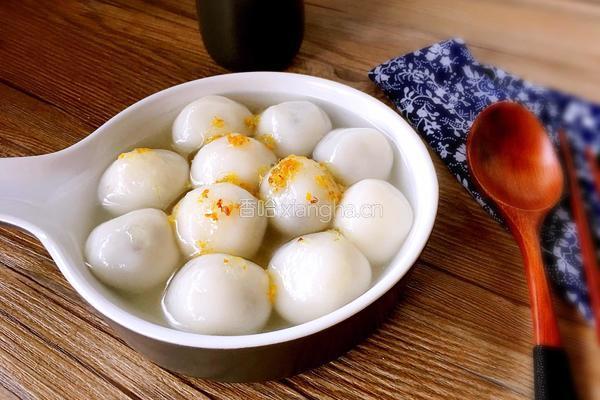 蜜豆桂花汤圆的做法图解10
