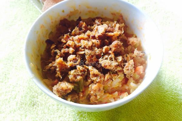 蔬菜鱼松饭的做法图解18