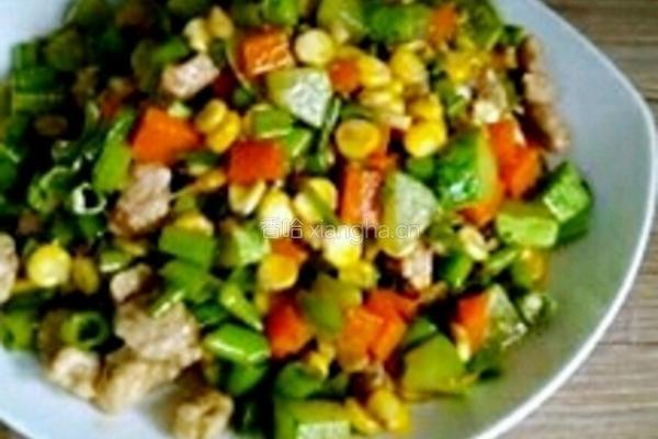 时蔬菜炒肉的做法图解12