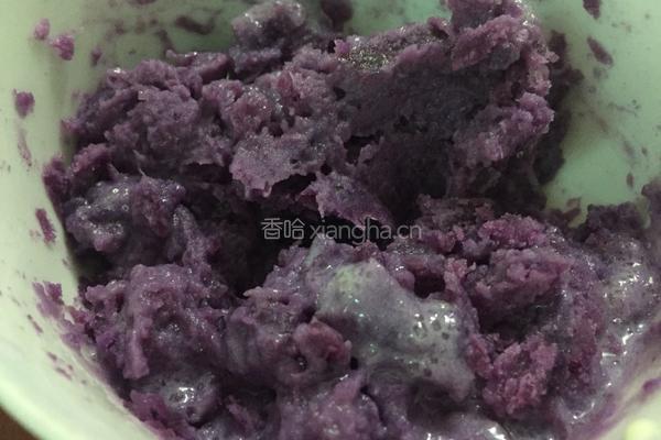 火龙果紫薯西米卷的做法图解5