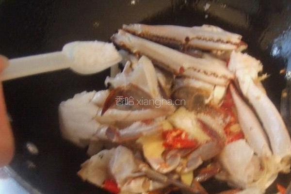 爆炒梭子蟹的做法图解4