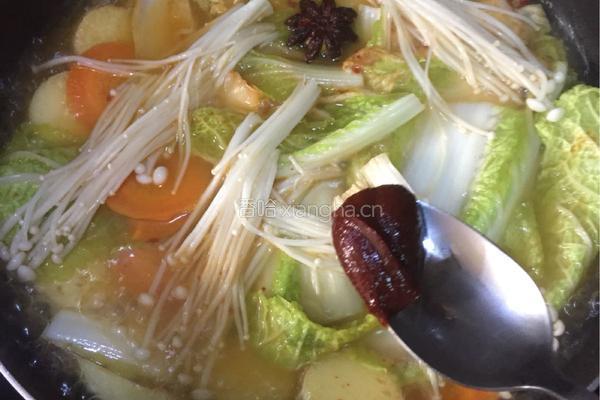 辣白菜豆腐汤的做法图解7