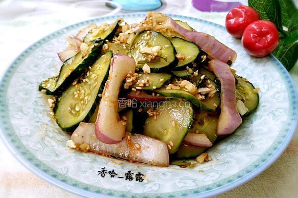 芝麻黄瓜拌洋葱的做法图解10