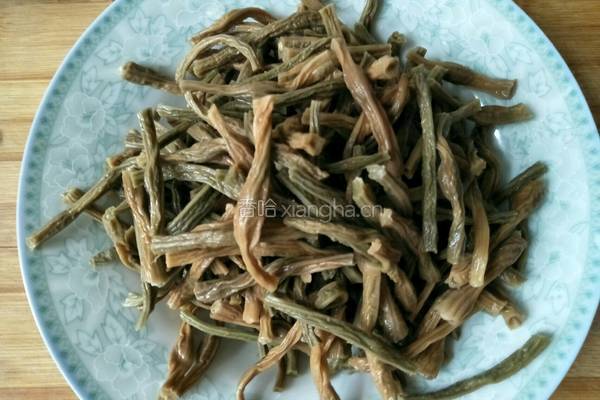 干豆角烧肉的做法图解3