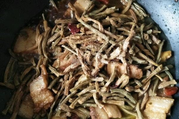 干豆角烧肉的做法图解13