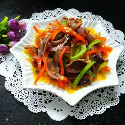 鱼香风味炒鸭胗的做法[图]