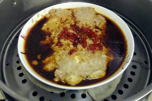 口菇蒸肉沫的做法图解6